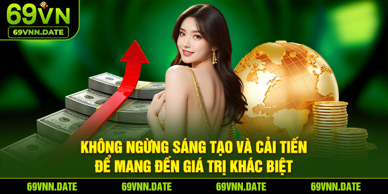  Không ngừng sáng tạo và cải tiến để mang đến giá trị khác biệt